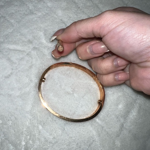 Rose Gold Love-Style Bracelet With Diamonds - Picture 5 of 8